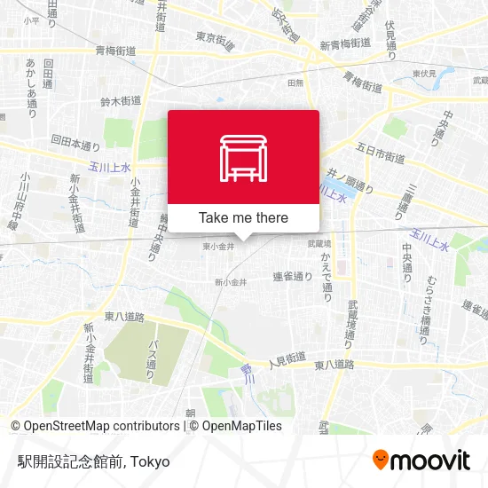 駅開設記念館前 map