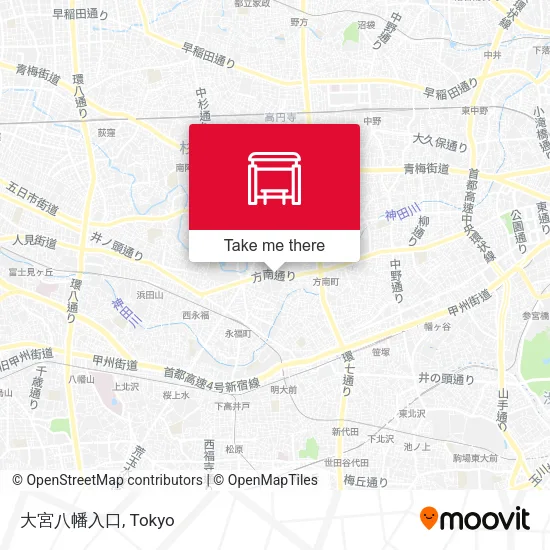 大宮八幡入口 map