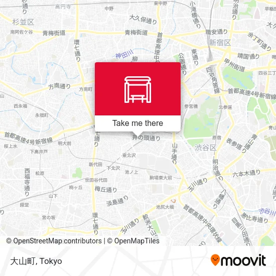 大山町 map