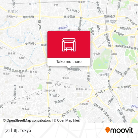 大山町 map