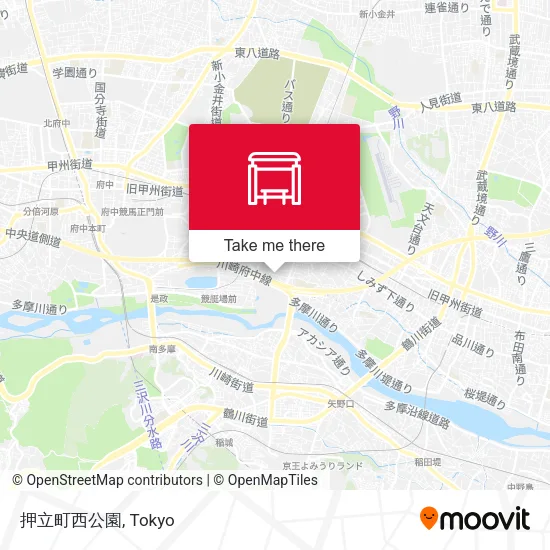 Oshitatecho West Park map