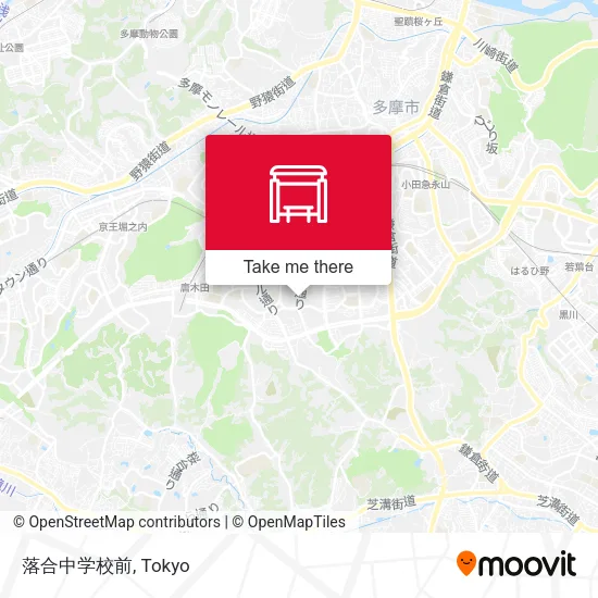 落合中学校前 map