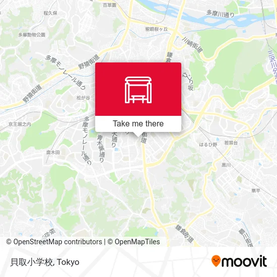 Kaidori Elementary School map