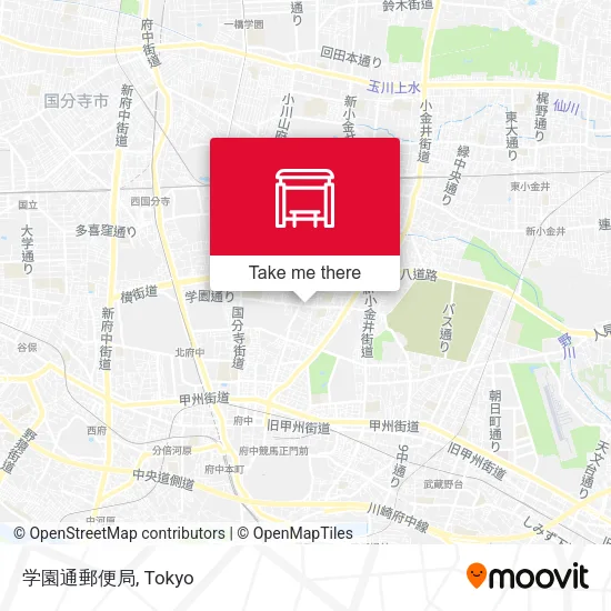 学園通郵便局 map