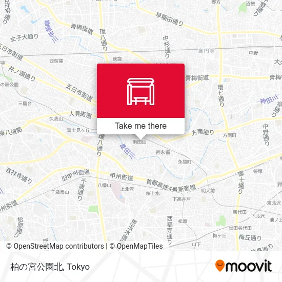 Kashiwanomiya Park North map