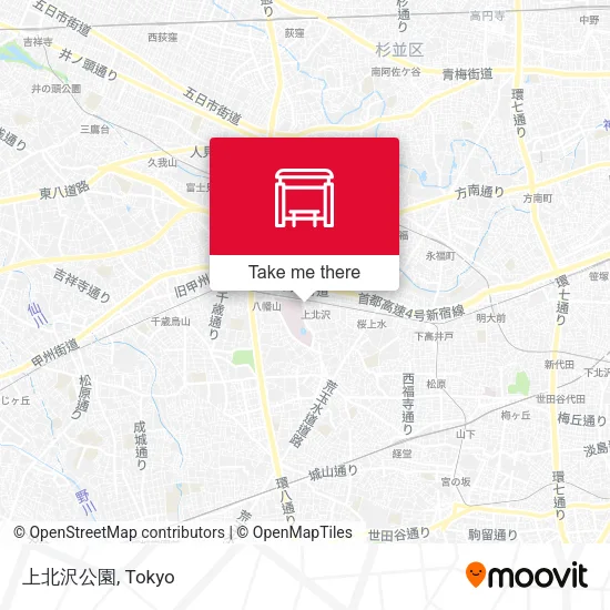 Kamikitazawa Park map