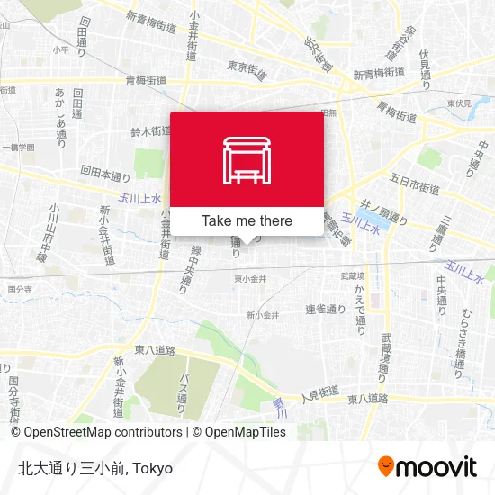 北大通り三小前 map