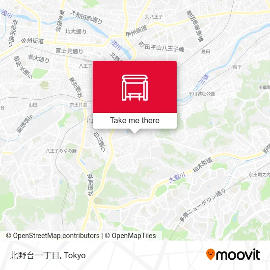 北野台一丁目 map