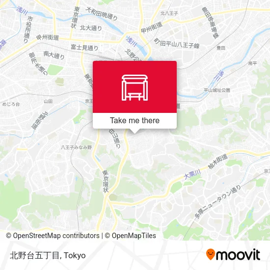 北野台五丁目 map