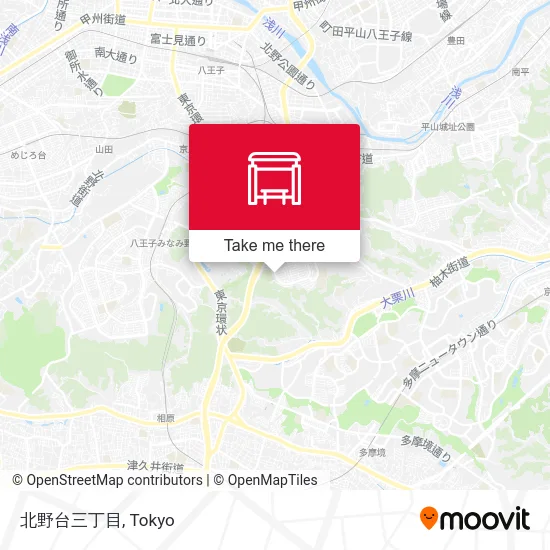 北野台三丁目 map