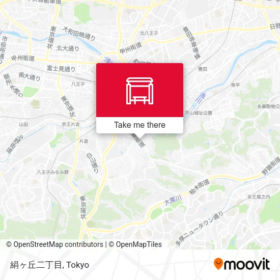 Kinugaoka 2-chome map