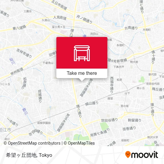 Kibogaoka Housing Complex map