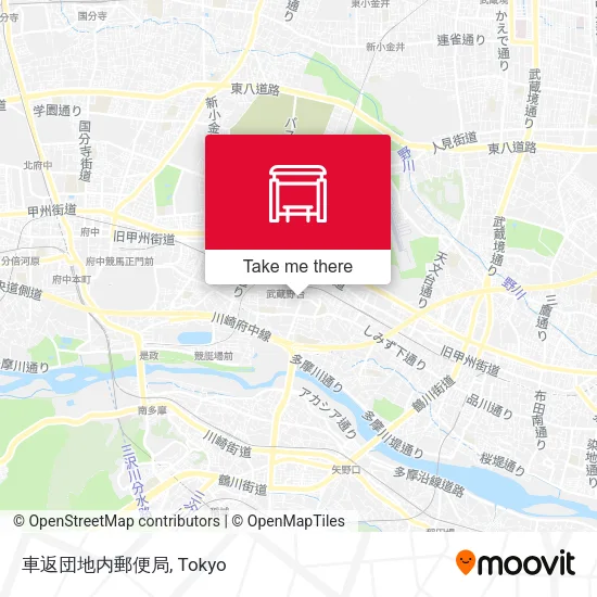 車返団地内郵便局 map