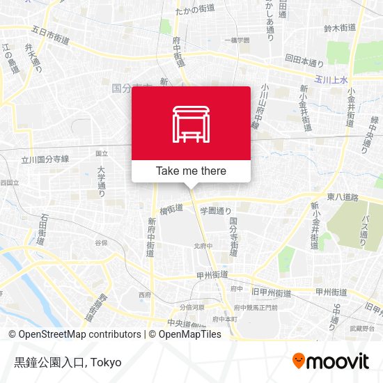 黒鐘公園入口 map