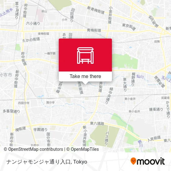 Nanja-monja Street Entrance map