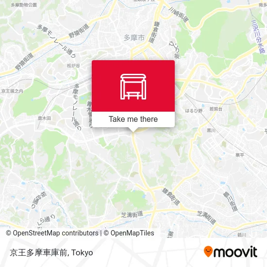 京王多摩車庫前 map