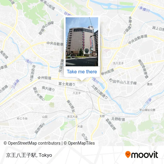 京王八王子駅 map
