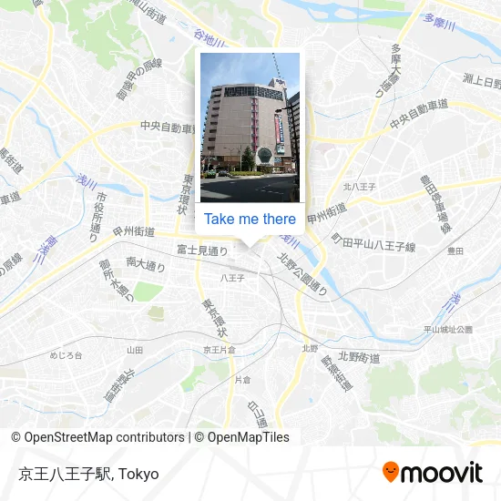京王八王子駅 map