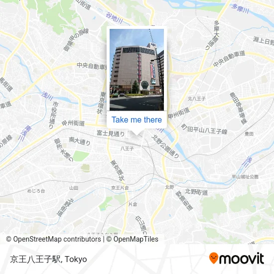 京王八王子駅 map