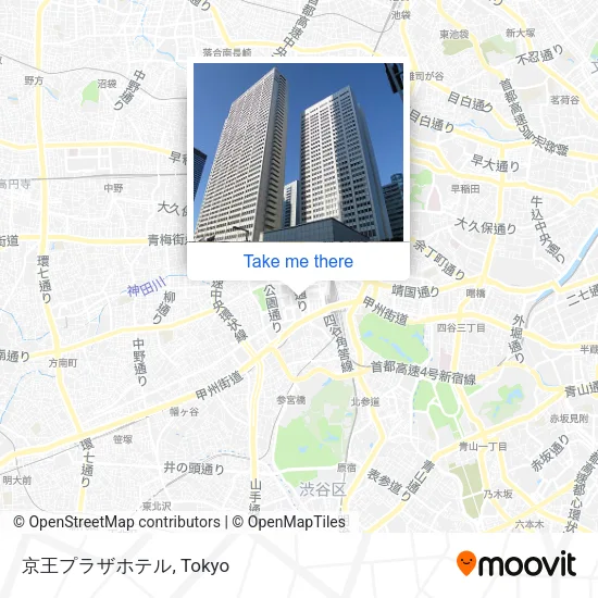 京王プラザホテル map