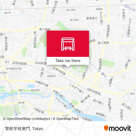 警察学校東門 map