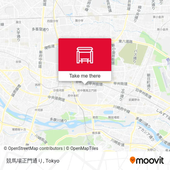 競馬場正門通り map