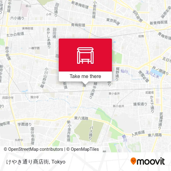 けやき通り商店街 map