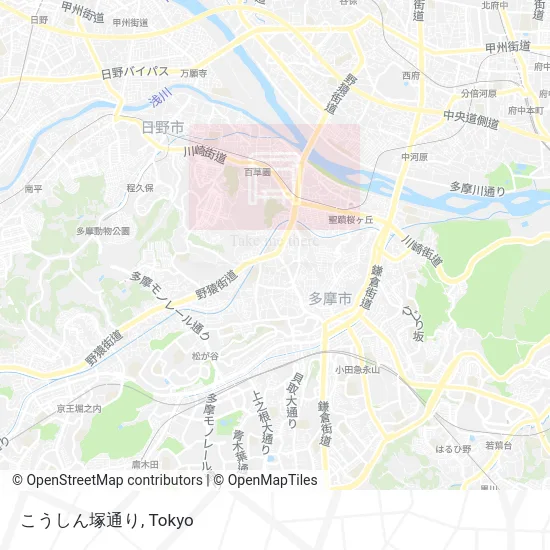 Koshin-zuka Street map