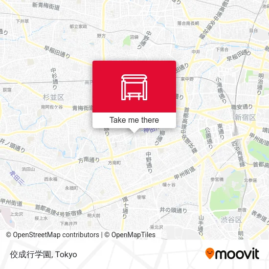 佼成行学園 map