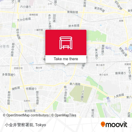 Koganei Police Station Front map