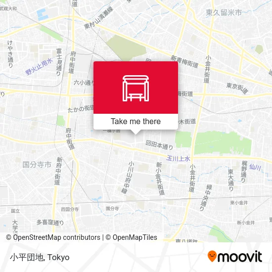 Kodaira Housing Complex map