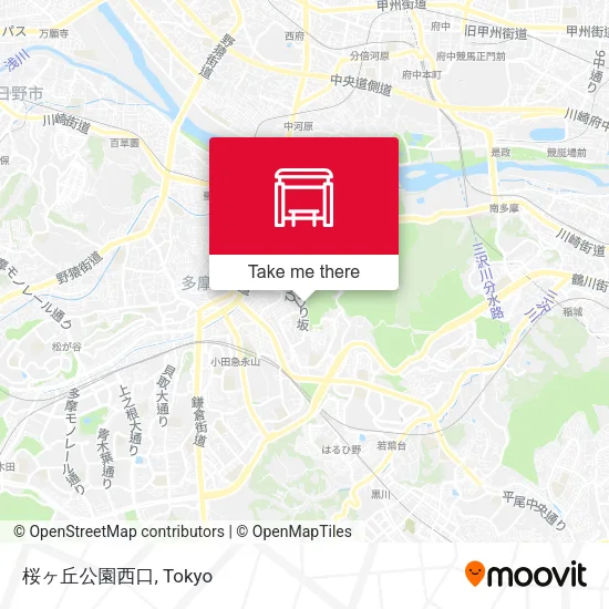 Sakuragaoka Park West Exit map