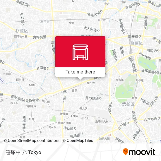 笹塚中学 map