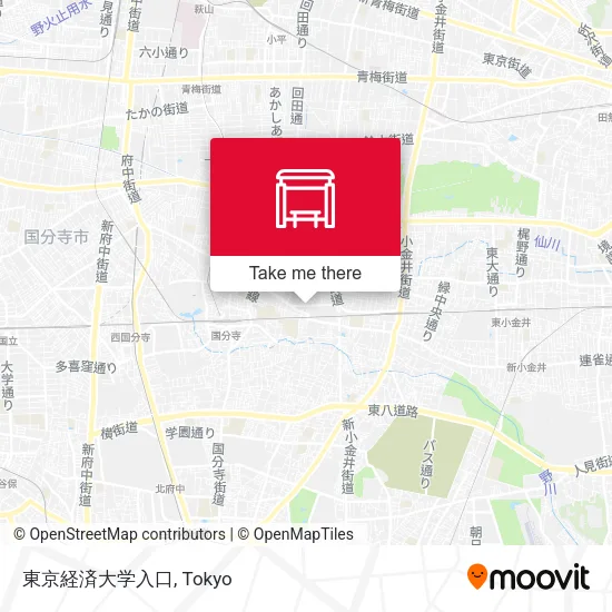 東京経済大学入口 map