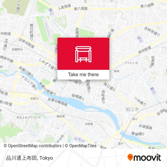 品川通上布田 map