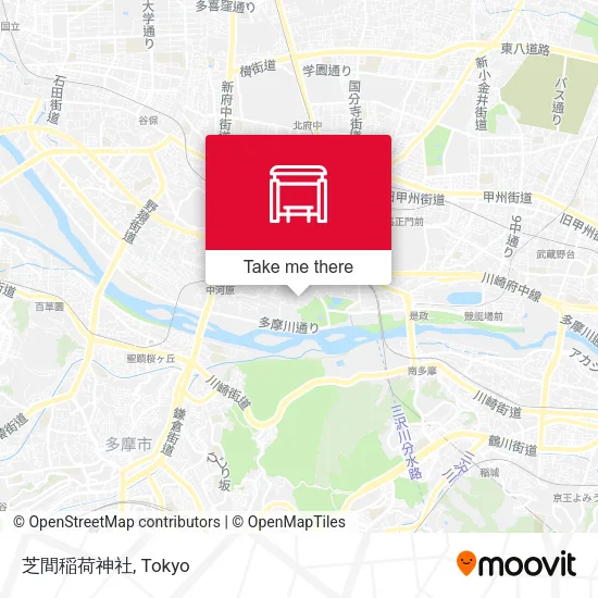 芝間稲荷神社 map