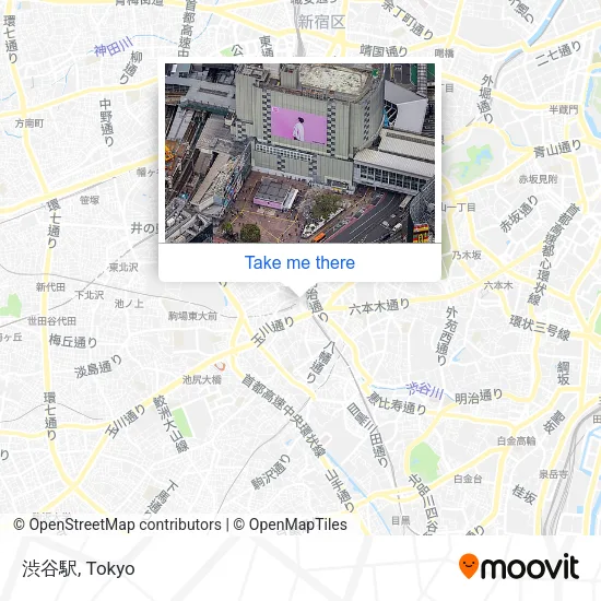 Shibuya Station map