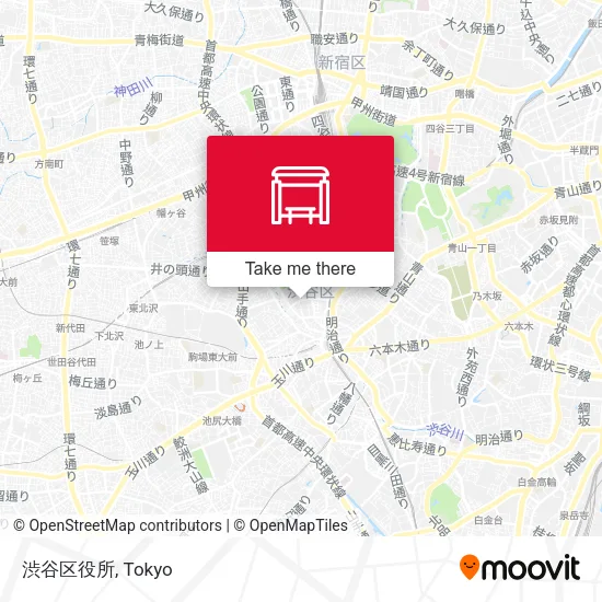 渋谷区役所 map
