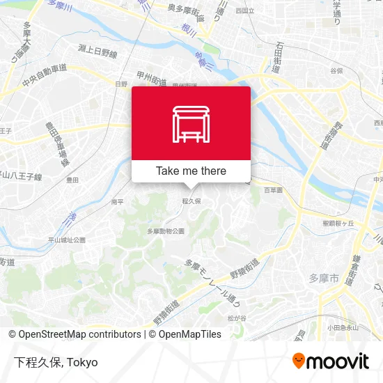 下程久保 map