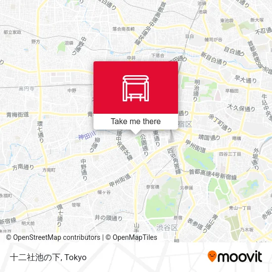 十二社池の下 map