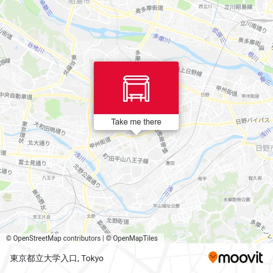 東京都立大学入口 map