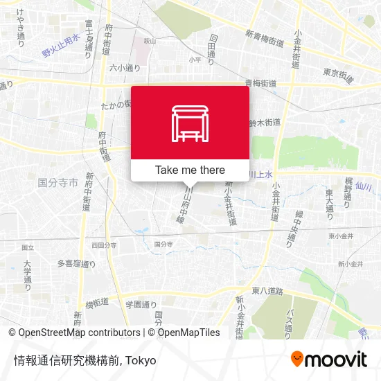 情報通信研究機構前 map