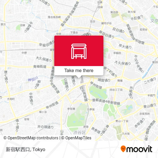 新宿駅西口 map