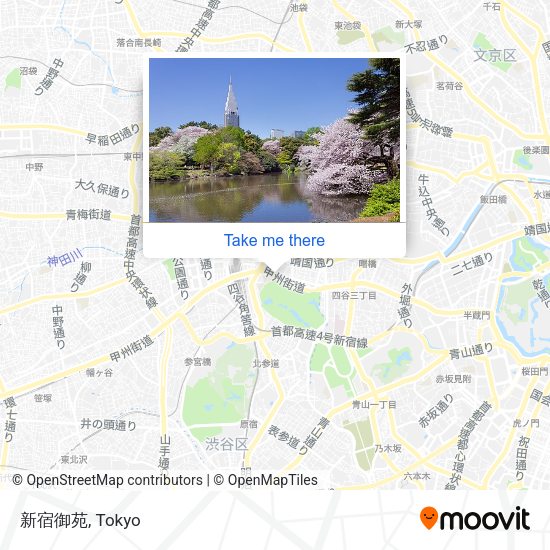 新宿御苑 map