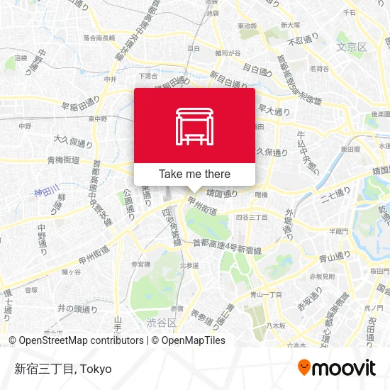 新宿三丁目 map