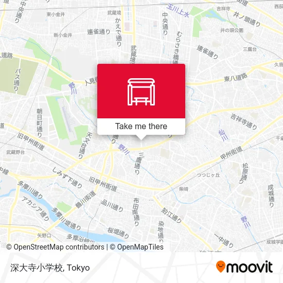 深大寺小学校 map