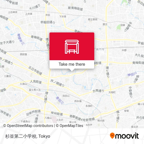 杉並第二小学校 map