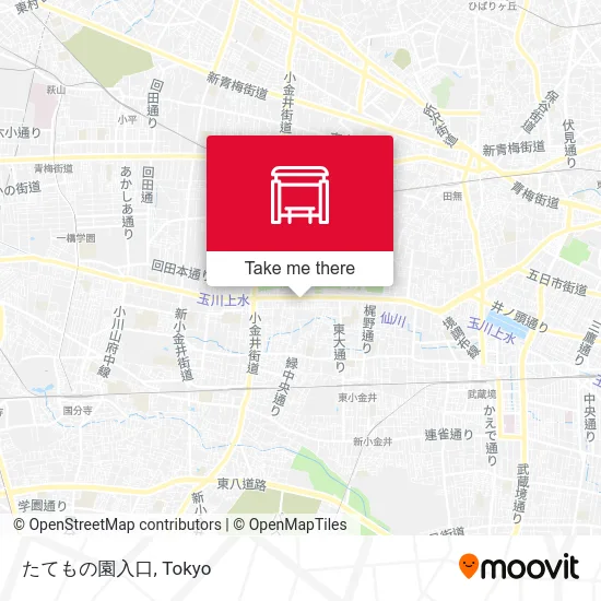 たてもの園入口 map