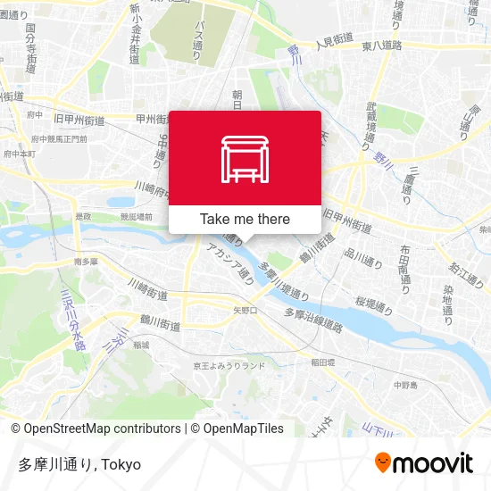 多摩川通り map