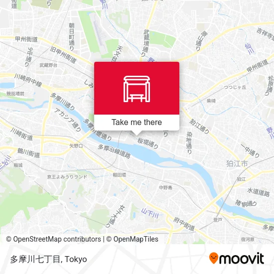 Tamagawa 7-chome map